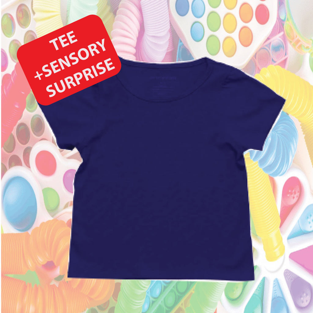 🌟 Sensory Fun Pack – Tee + Surprise Gift! 🌟(Sensory-Friendly T-Shirt + Exciting Surprise Gift for Kids with Autism, ADHD & Sensory Sensitivities!)