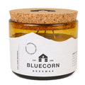 Bluecorn Candles Pure Beeswax Candle in Blown Glass — main product shot