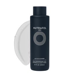 Nutrafol Men Active Cleanse Scalp Microbiome 2-in-1 Shampoo and Conditioner 8.1 Oz