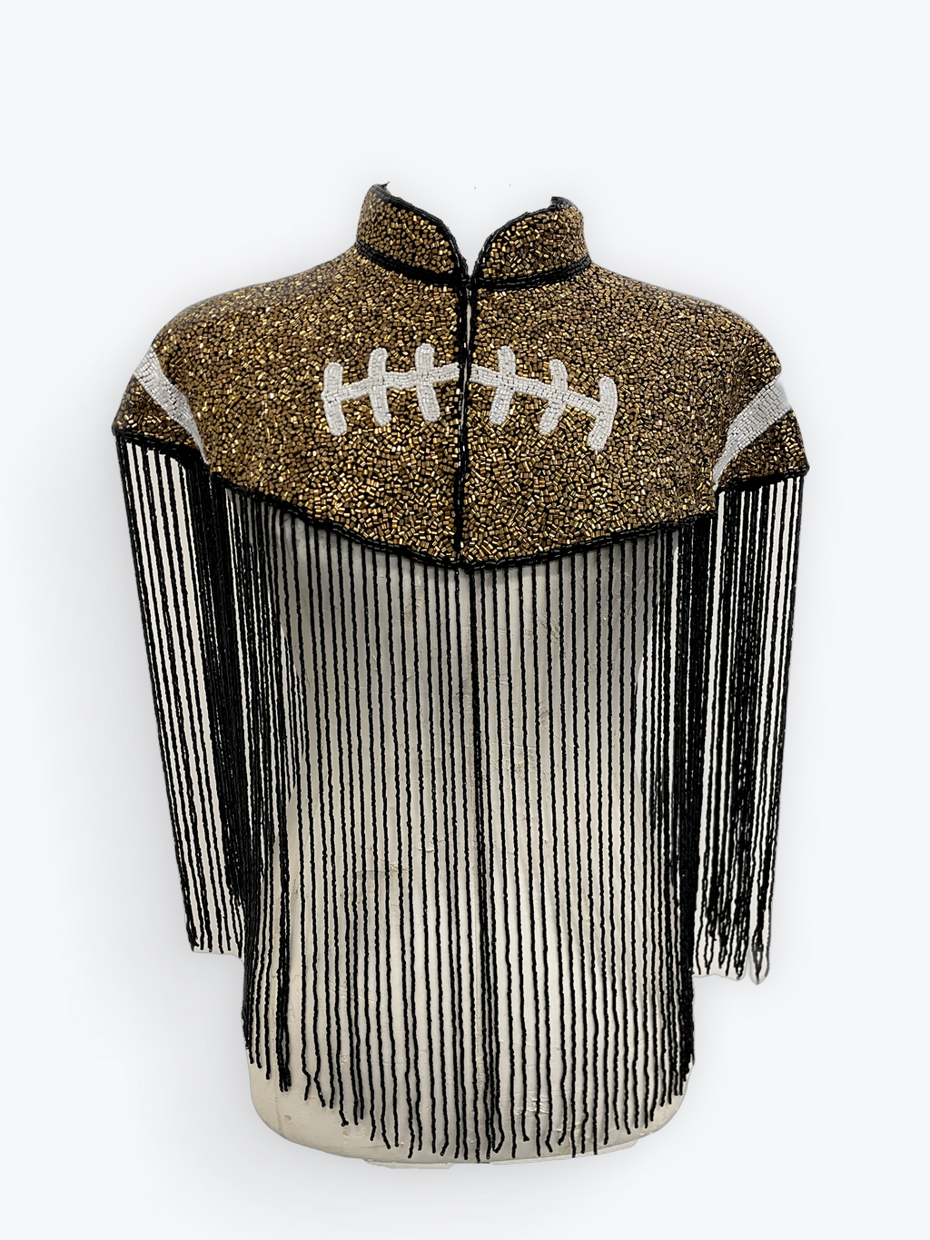 L'Jai Amor Bronze Touchdown Cape — back view