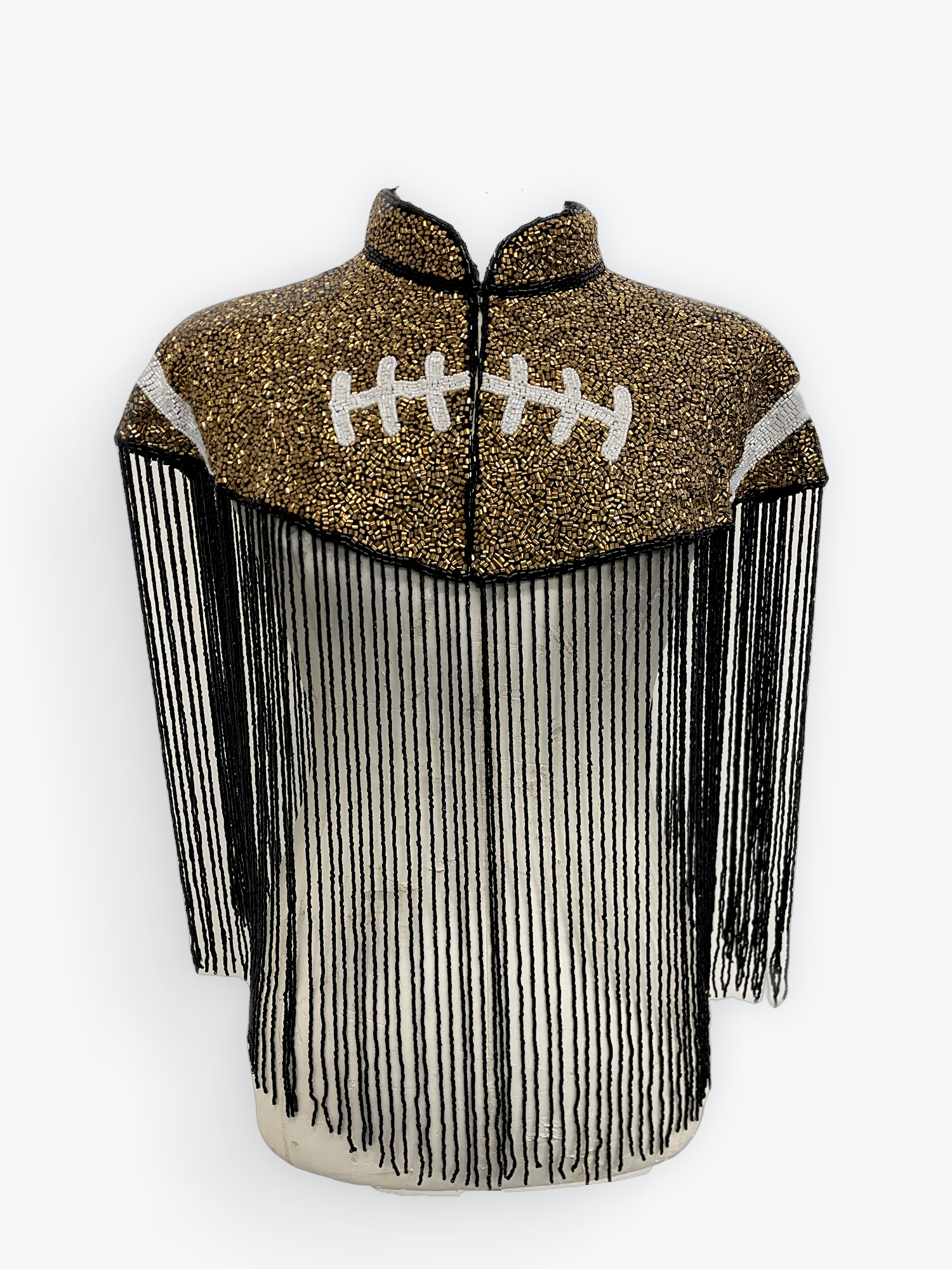 L'Jai Amor Bronze Touchdown Cape — back view