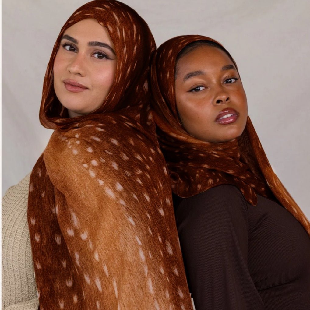 Mariam's Collection Painted Watercolor Modal Hijab in Bohemian Style (MH141) — main product shot