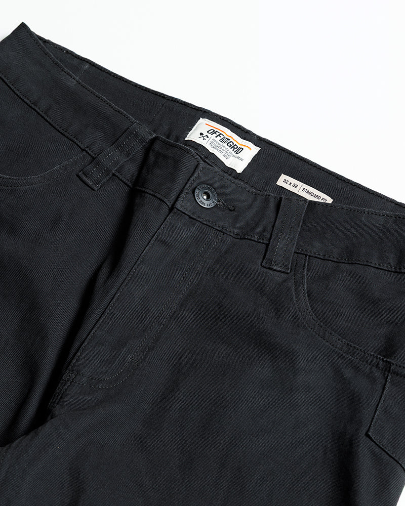 Off The Grid Surplus Trailblazer Standard Fit Pants - Vintage Black — back view