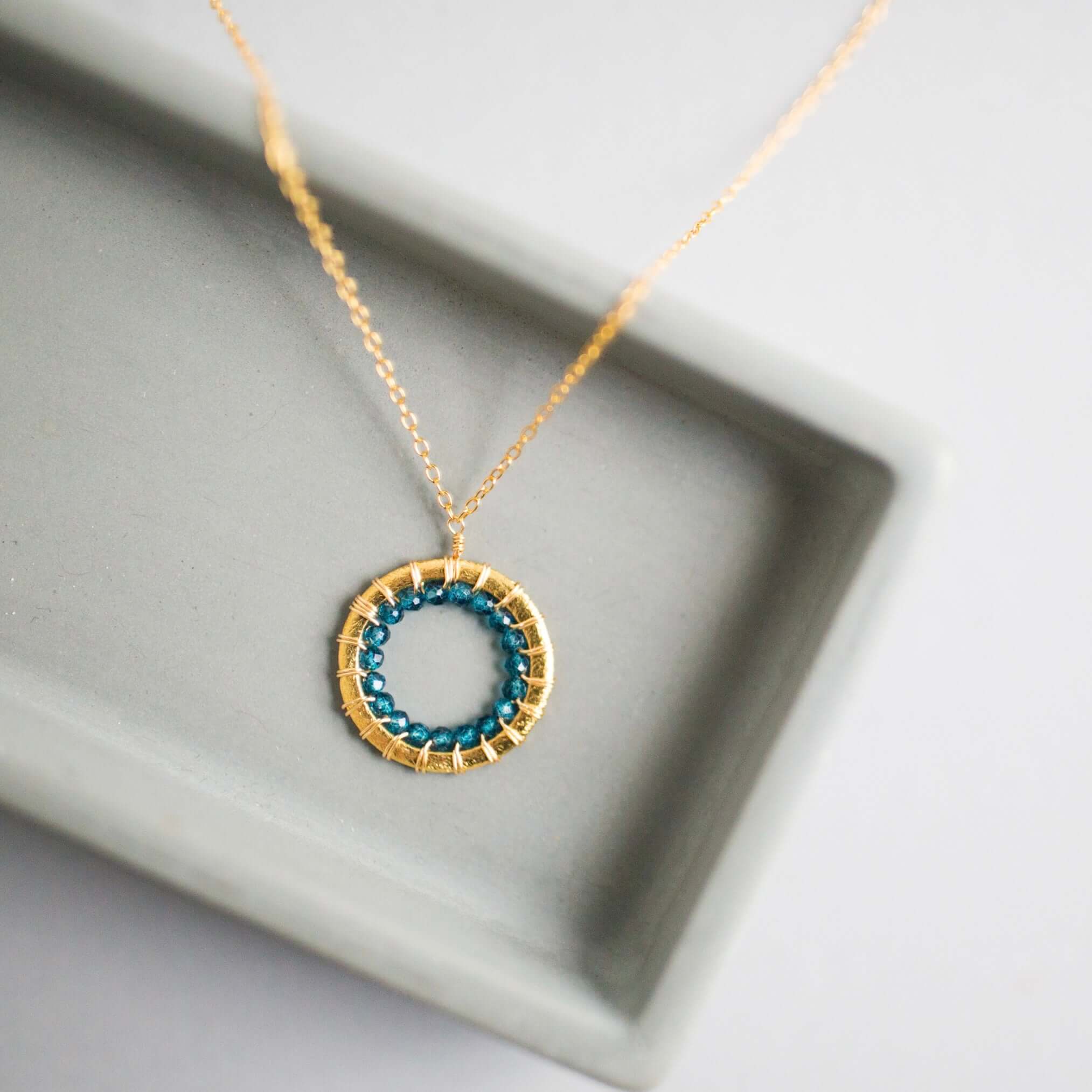 PARKEN JEWELRY Halo Mini Gold Pendants — detail shot 7