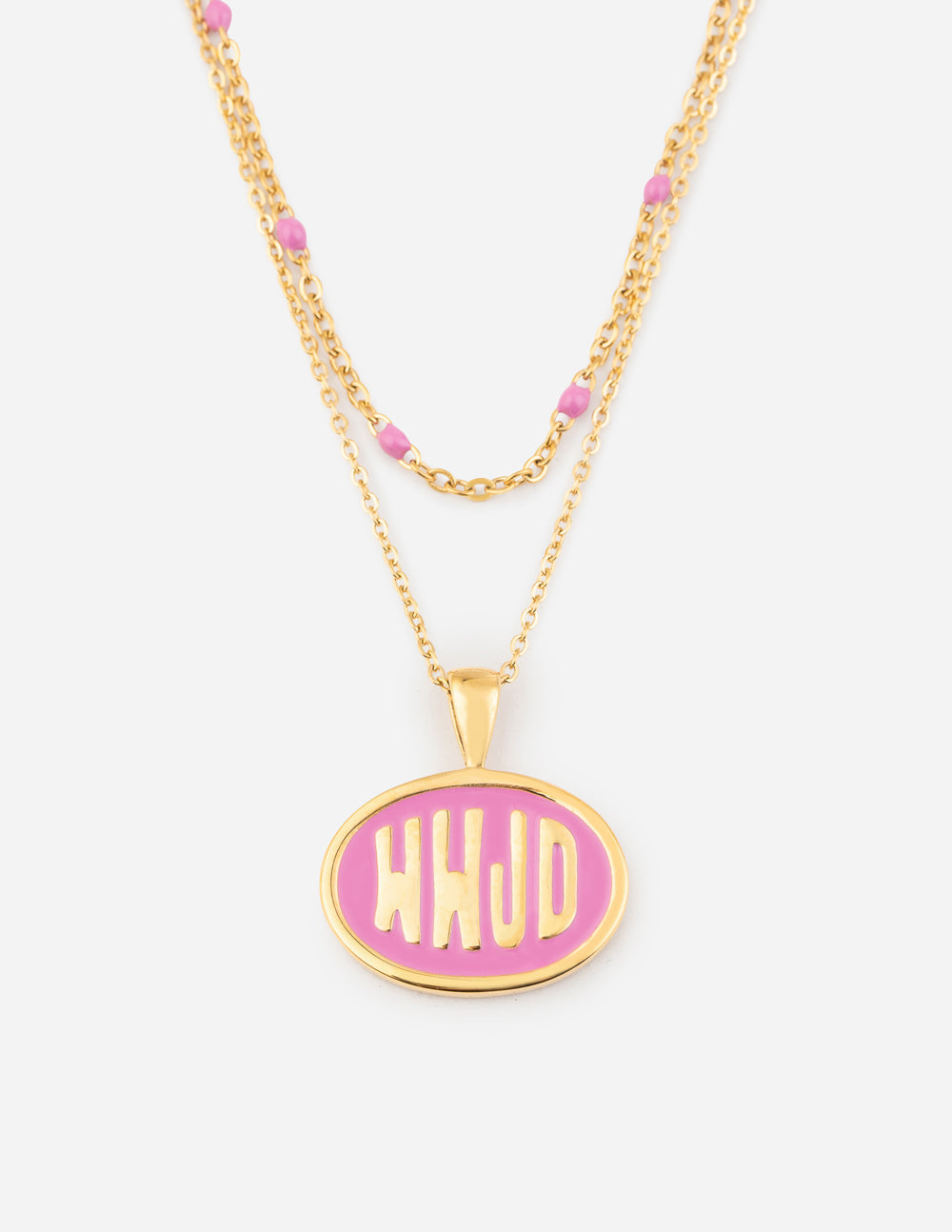 Elevated Faith Pink WWJD Necklace Set — main product shot