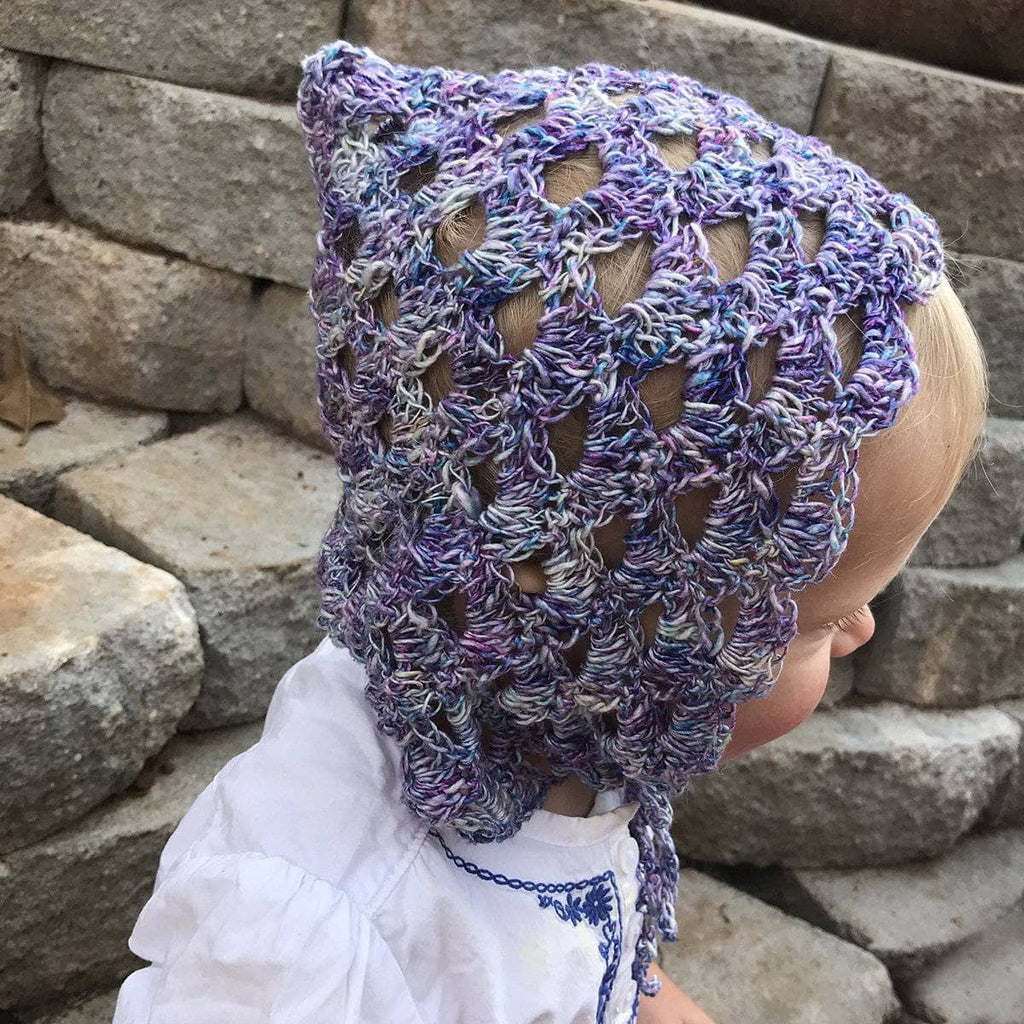 Darn Good Yarn Darn Good Yarn Pixie Bonnet Crochet Kit — main product shot