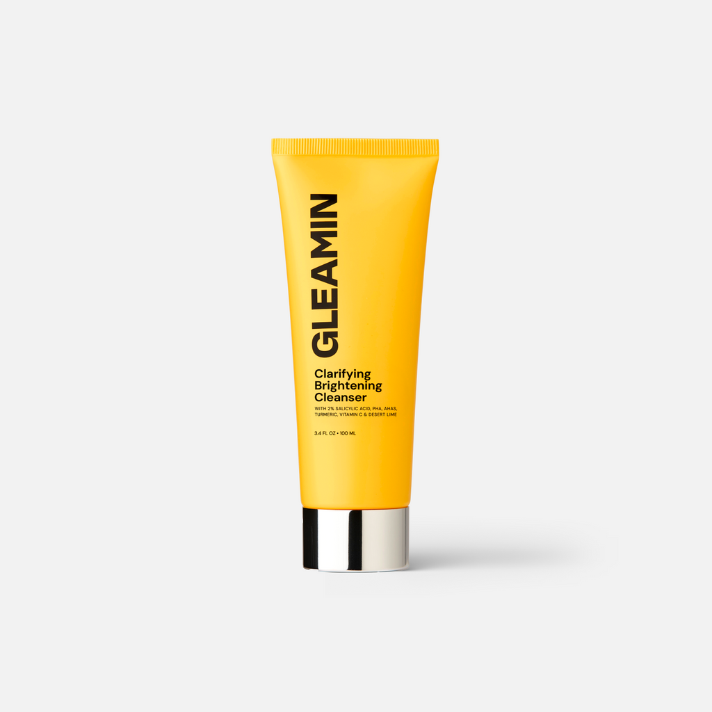 Gleamin Clarifying Brightening Cleanser — bottle pump product shot