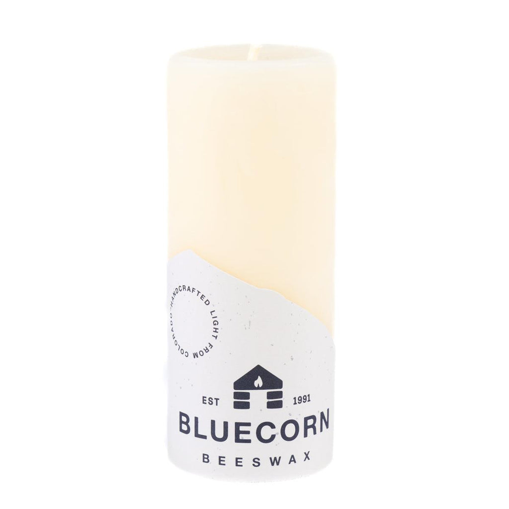 Bluecorn Candles Ivory Pure Beeswax Pillar Candles — alternate view