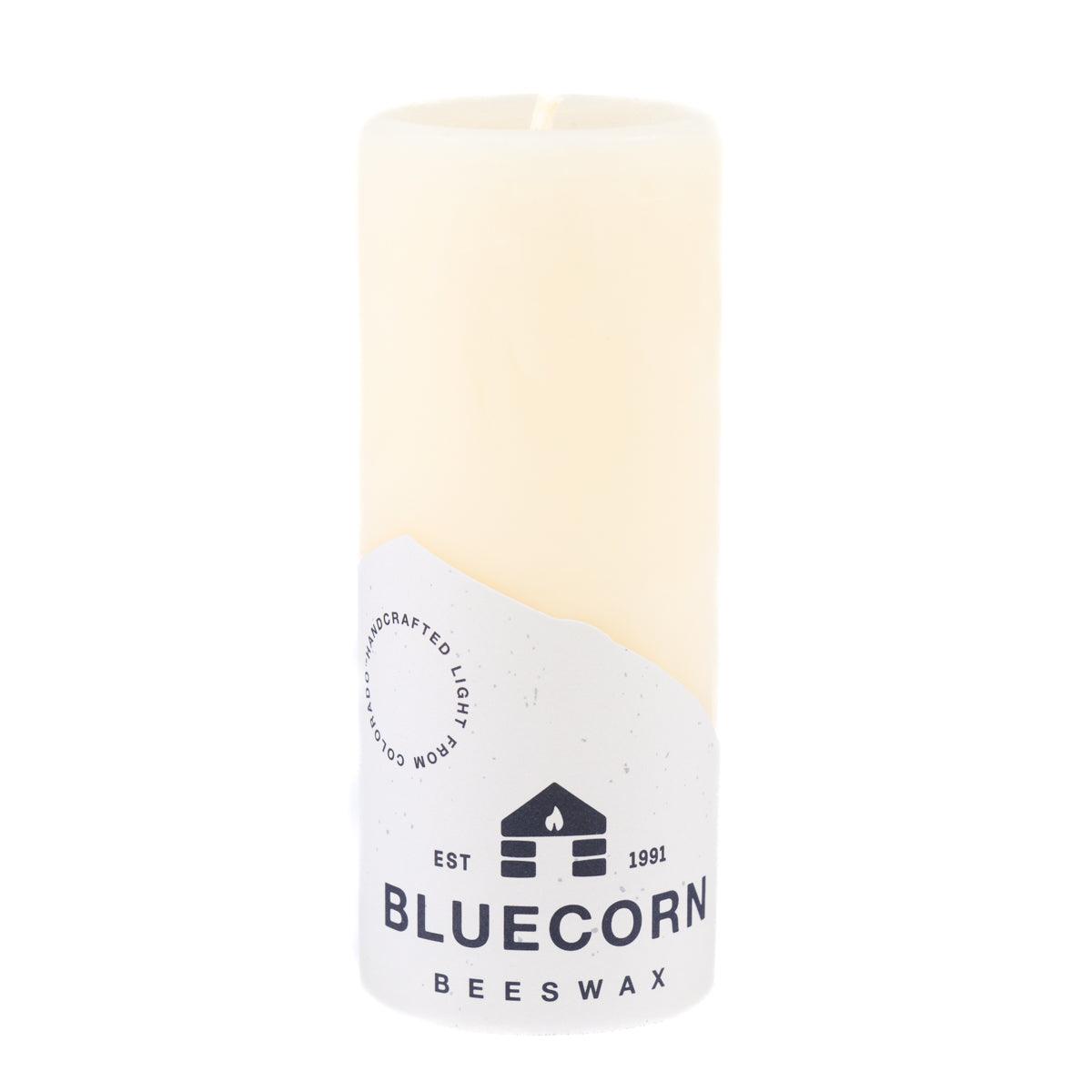 Bluecorn Candles Ivory Pure Beeswax Pillar Candles — alternate view