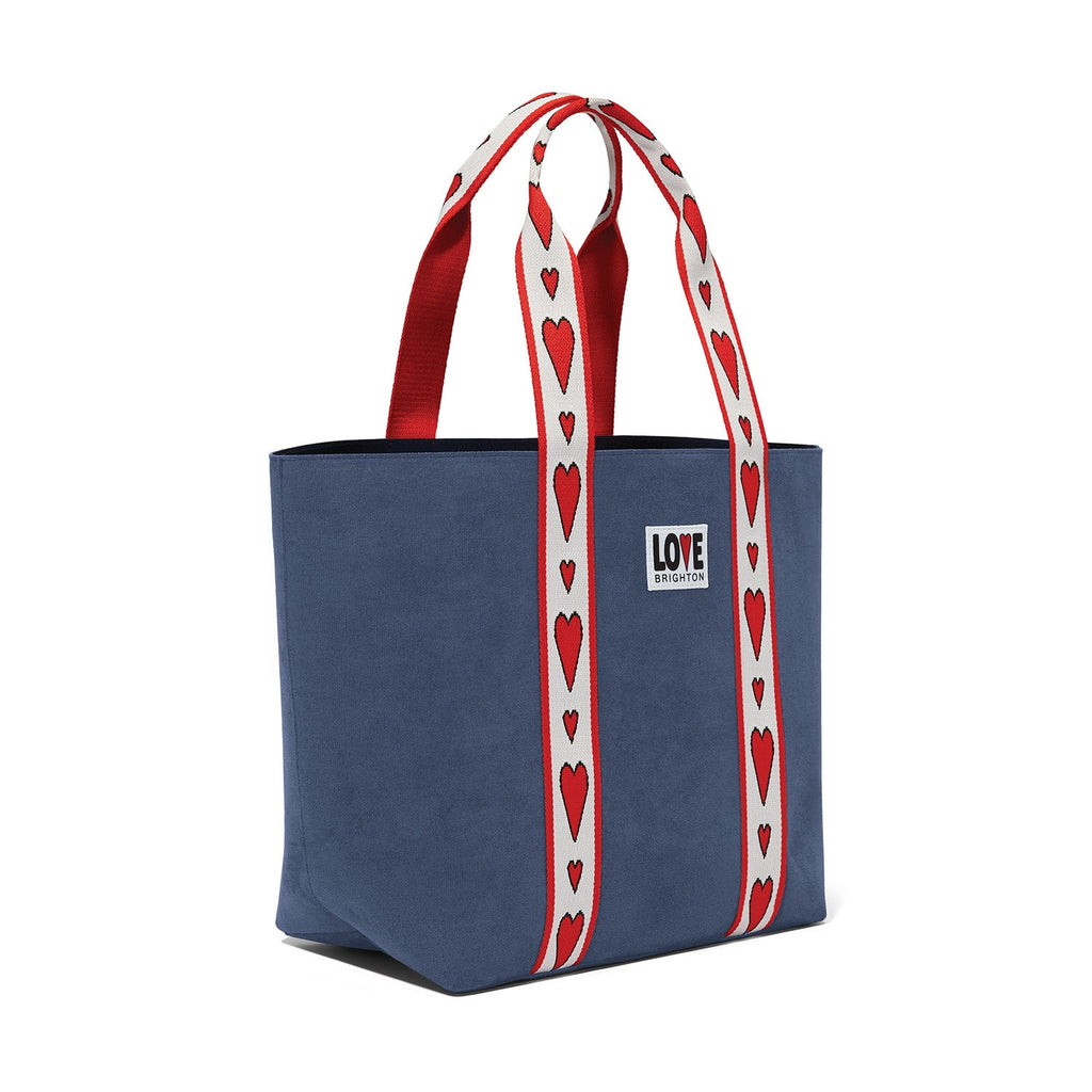 KADOU BOUTIQUE Brighton Velveteen Love Tote — main product shot