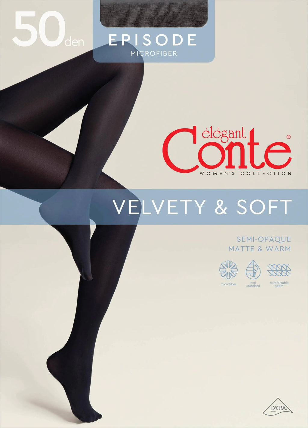 TheRanok.com Tights Conte Episode 50 Den - Microfibra Matte Opaque — alternative angle