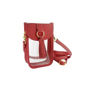 KADOU BOUTIQUE Clear Cell Phone Crossbody Bag — side view