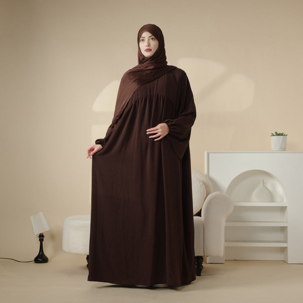 Mariam's Collection Reversible Abaya Made With Crepe Fabric (MA035) — detail shot 6