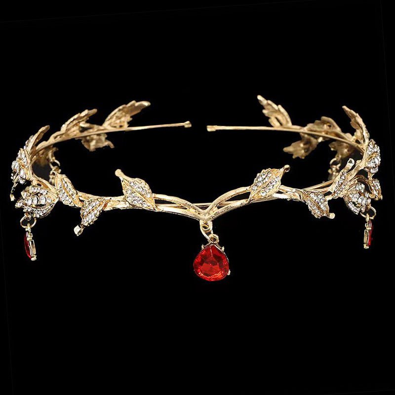 Mariam's Collection Rhinestone-Encrusted Hair Clip with Forehead Pendant Accent (MAC329) — lifestyle worn / used context