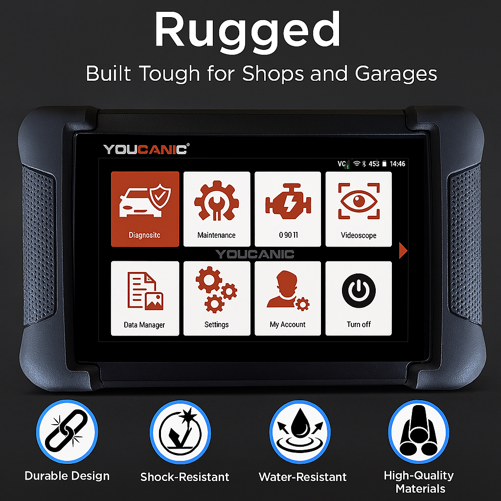 YOUCANIC UCAN-II Pro OBD2 Scanner — AI diagnostic screen demo
