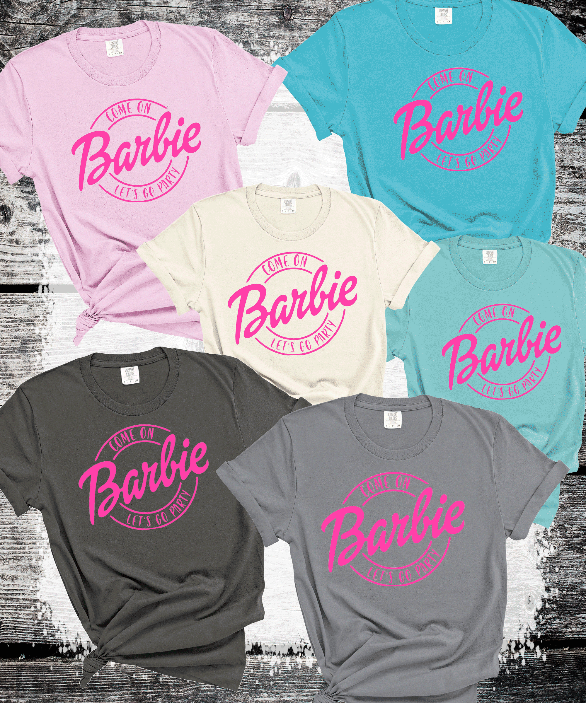 A Blessed Texas Mess Boutique Barbie, Malibu Barbie, 90's Barbie, Come on Barbie, Let's Go Party, Birthday… — bleached t shirts category context