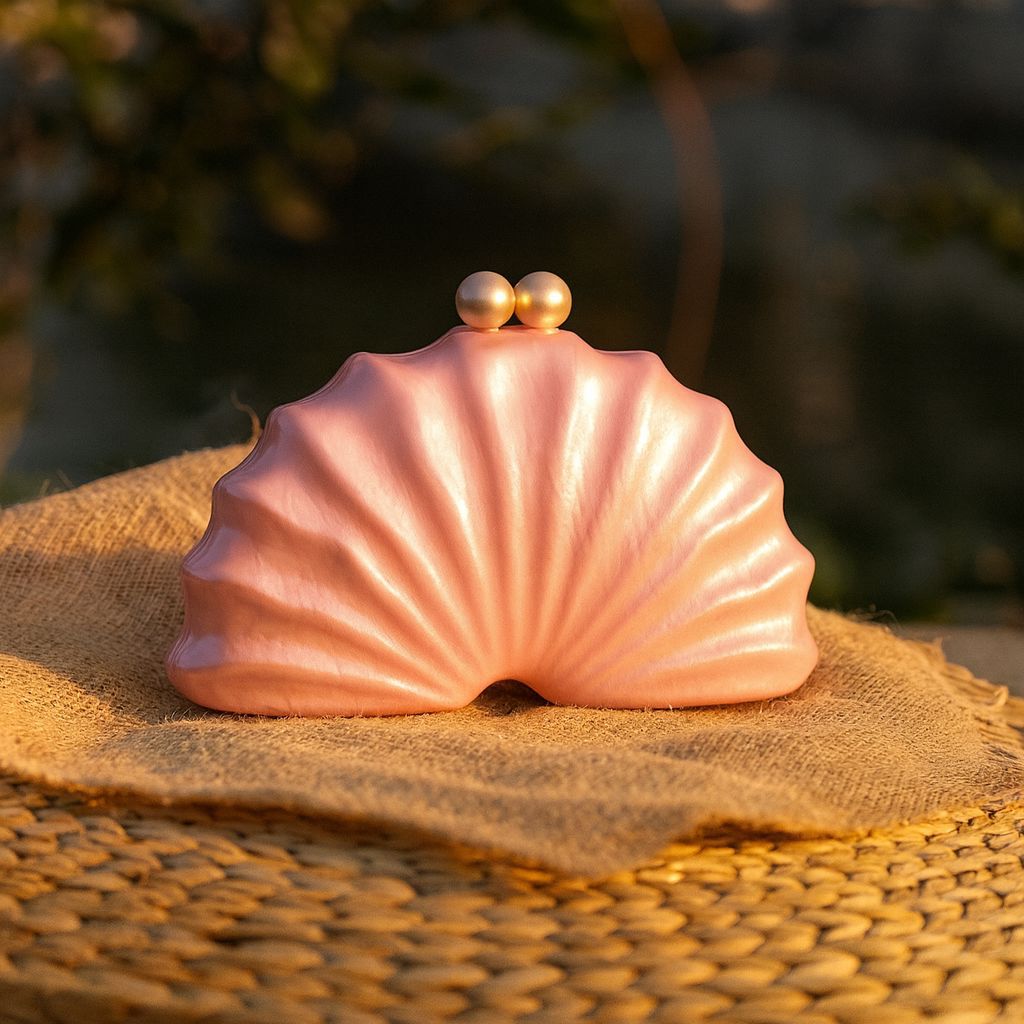 Mariam's Collection Mariam's Collection Shell Acrylic Clutch Evening Bag (MAC300) — main product shot