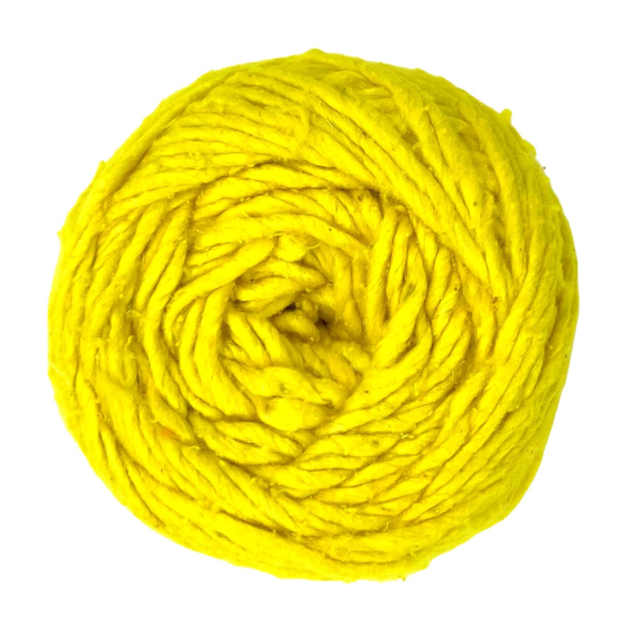 Darn Good Yarn Darn Good Yarn Cloud Soft Recycled Silk – Worsted Weight — Darn Good Yarn branding close-up