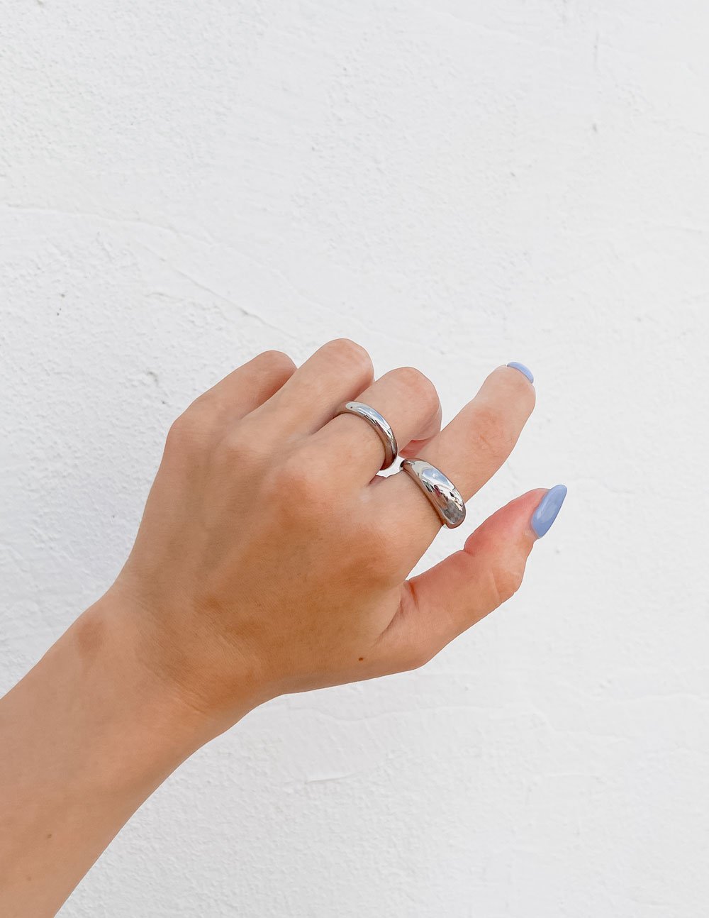 Elevated Faith Silver Dome Ring — detail close-up