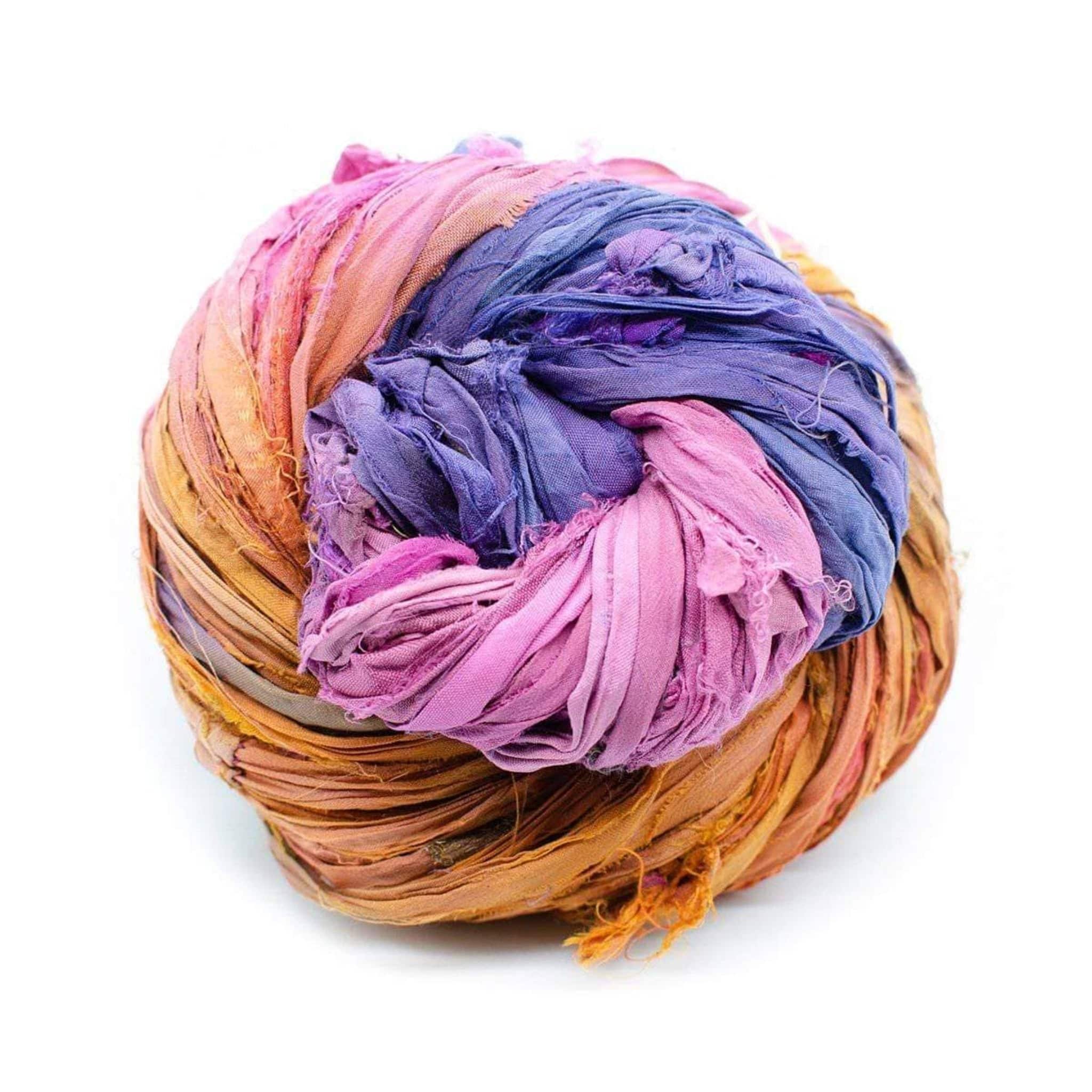 Darn Good Yarn Artisan Recycled Sari Ribbon – Sari Treasures in Every Strand — lifestyle worn / used context