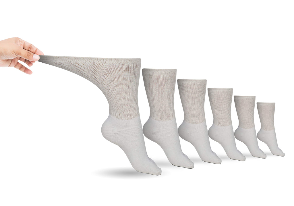 DSC Men's Cotton Diabetic Crew Socks (6 Pair) — packaging
