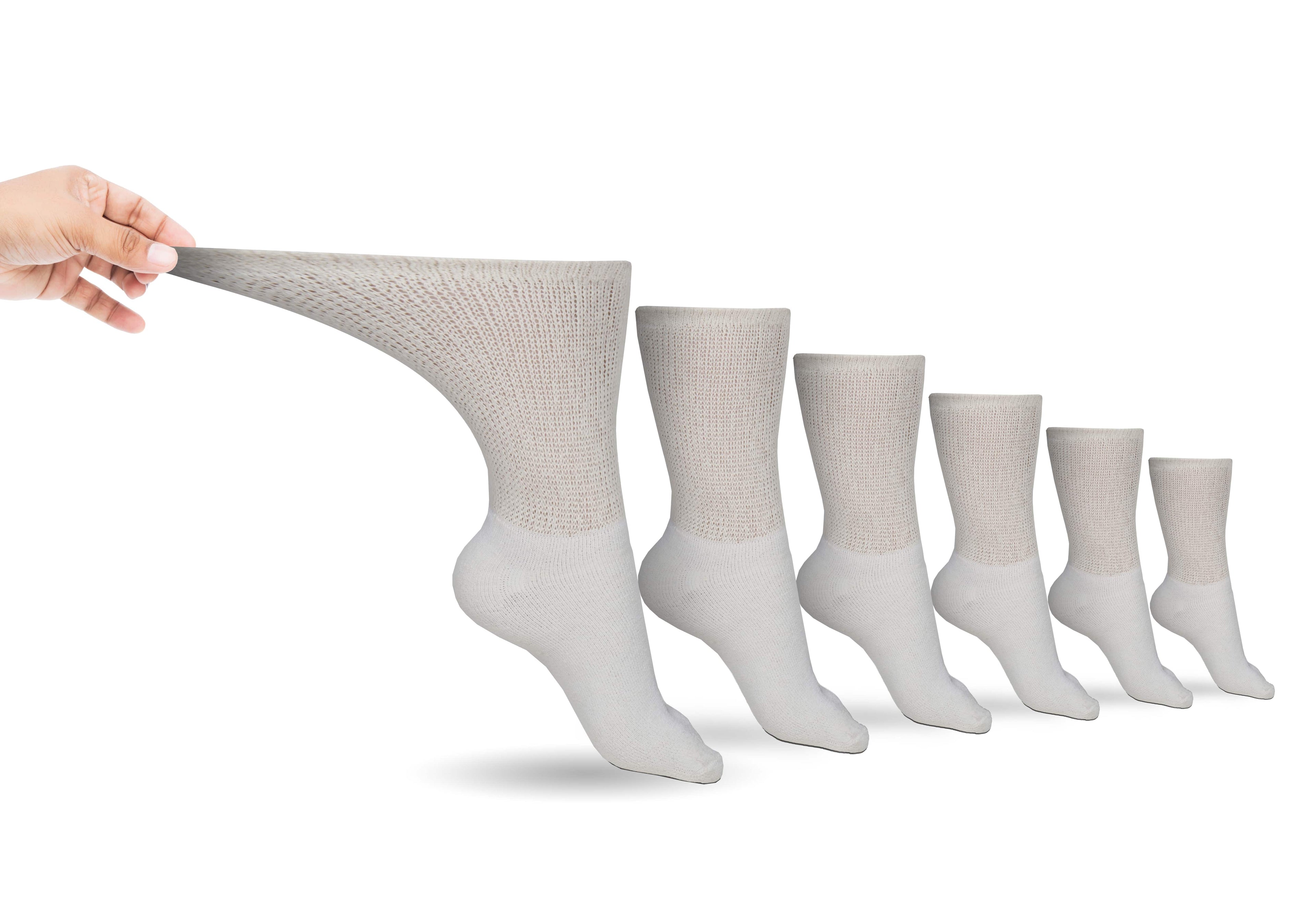 DSC Men's Cotton Diabetic Crew Socks (6 Pair) — packaging