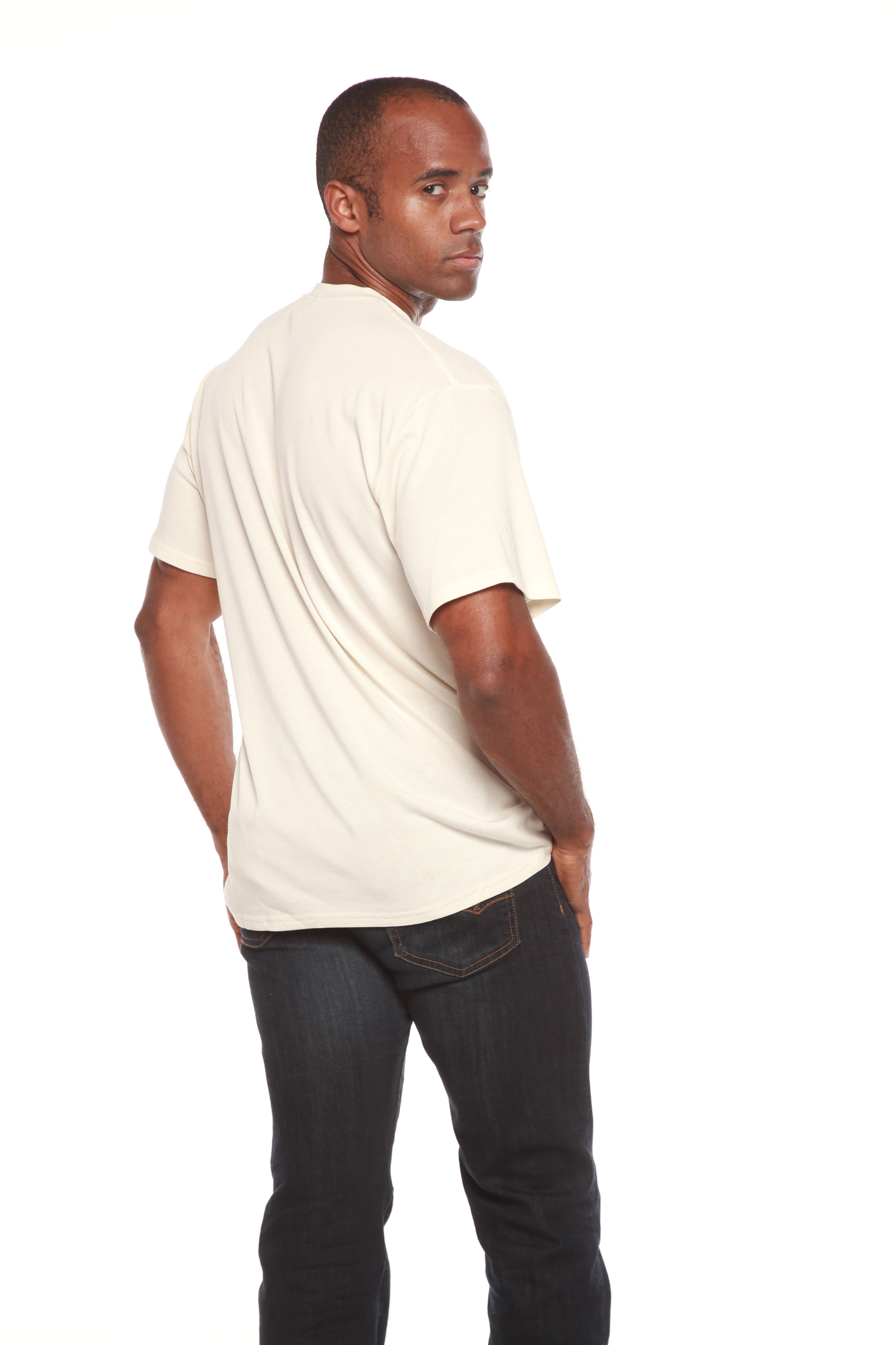 Spun Bamboo The Original Men's Bamboo Viscose/Organic Cotton Short Sleeve T-Shirt - Classic Cut — comparison shot