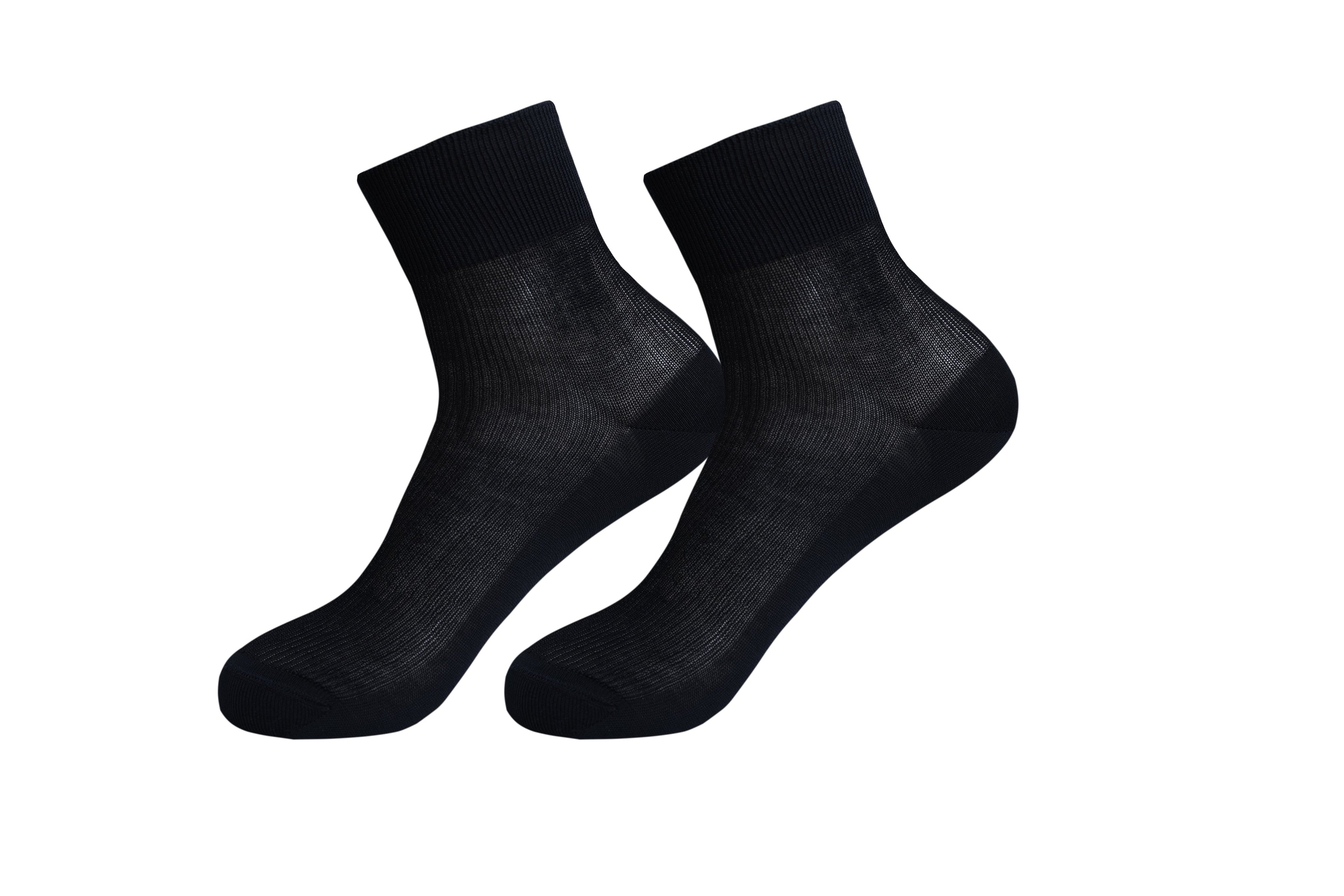 tittimitti tittimitti® 100% Mercerized "Filo di Scozia" Cotton Men's Dress & Trouser Socks 3-Pack. Made in Italy — detail clo