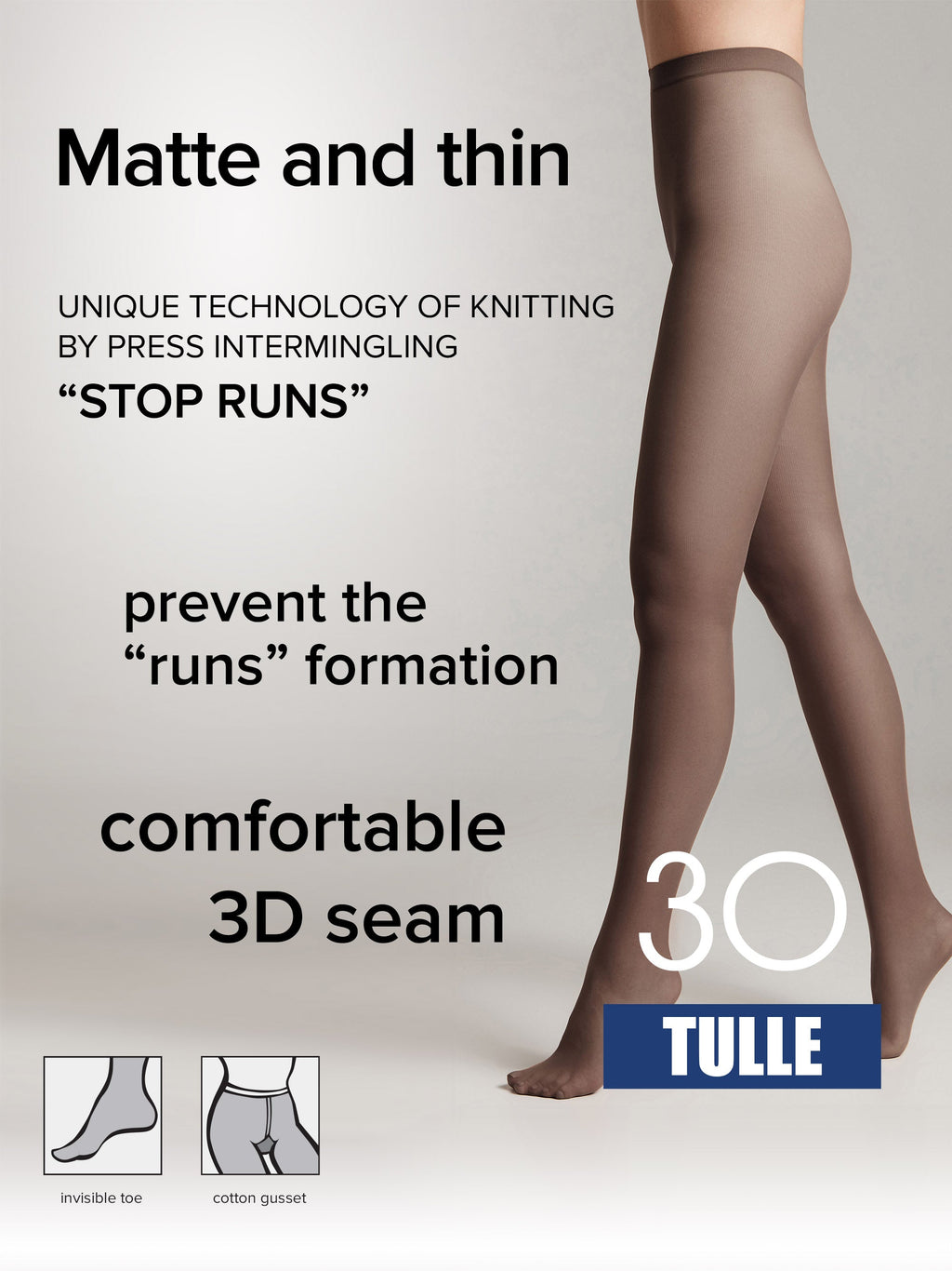 TheRanok.com Tights Conte Tulle 30 Den - Opaque Matte — lifestyle context