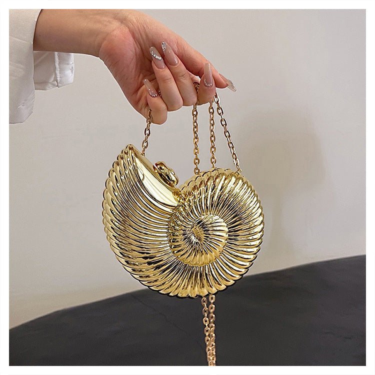 Mariam's Collection Unique Chic Conch Shell Inspired Clutch Bag (MAC311) — main product shot