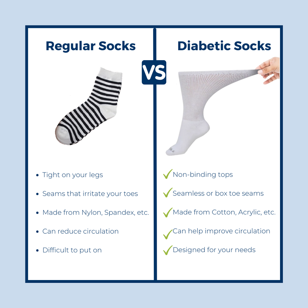 DSC Men's Ultra-Soft Upper Calf Diabetic Socks (4 Pair) — alternative angle