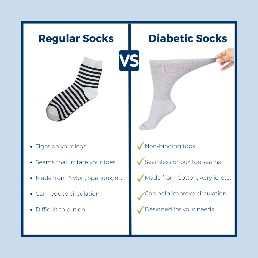 DSC Women's Ultra-Soft Upper Calf Diabetic Socks (4 Pair) — back view