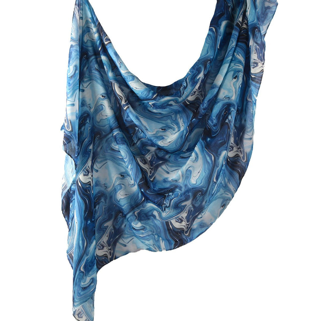 Mariam's Collection Watercolour Floral  Printed Hijab (MH103) — detail shot 6