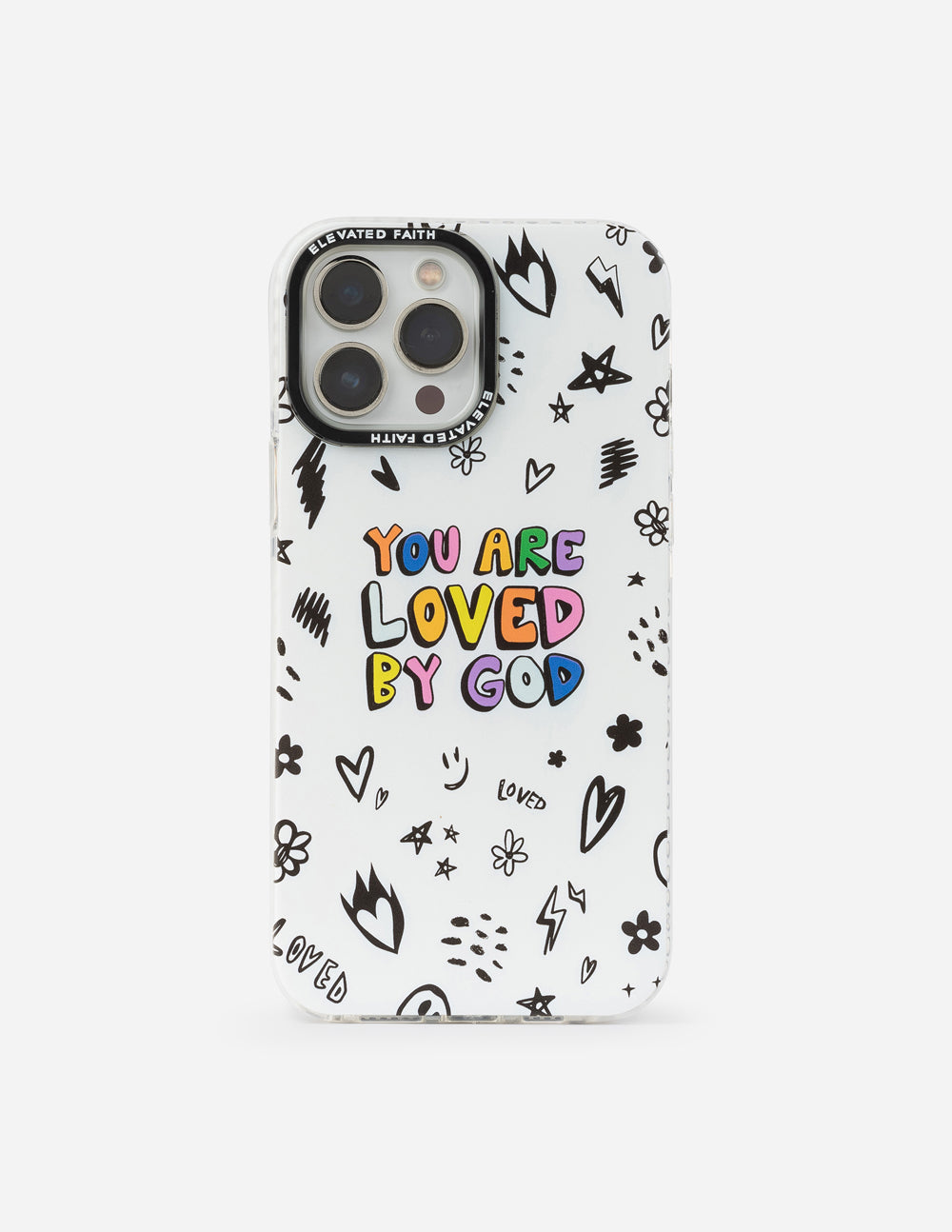Elevated Faith White You Are Loved By God Phone Case — main product shot
