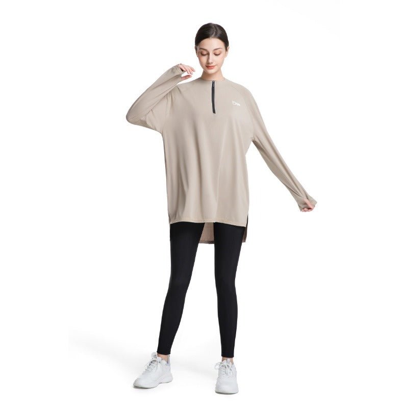 Women's Quick Dry Half Zip Running Top(MS115)