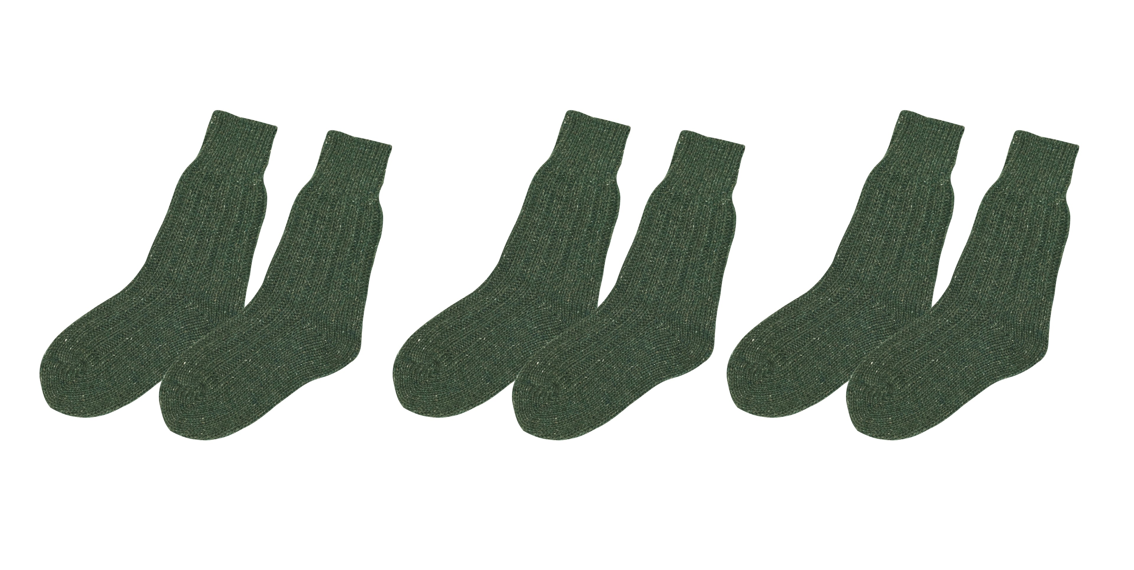 tittimitti tittimitti® Men’s Wool Silk Socks 3-Pack – Soft Warm Winter Crew Socks (Made in Italy) — main product shot