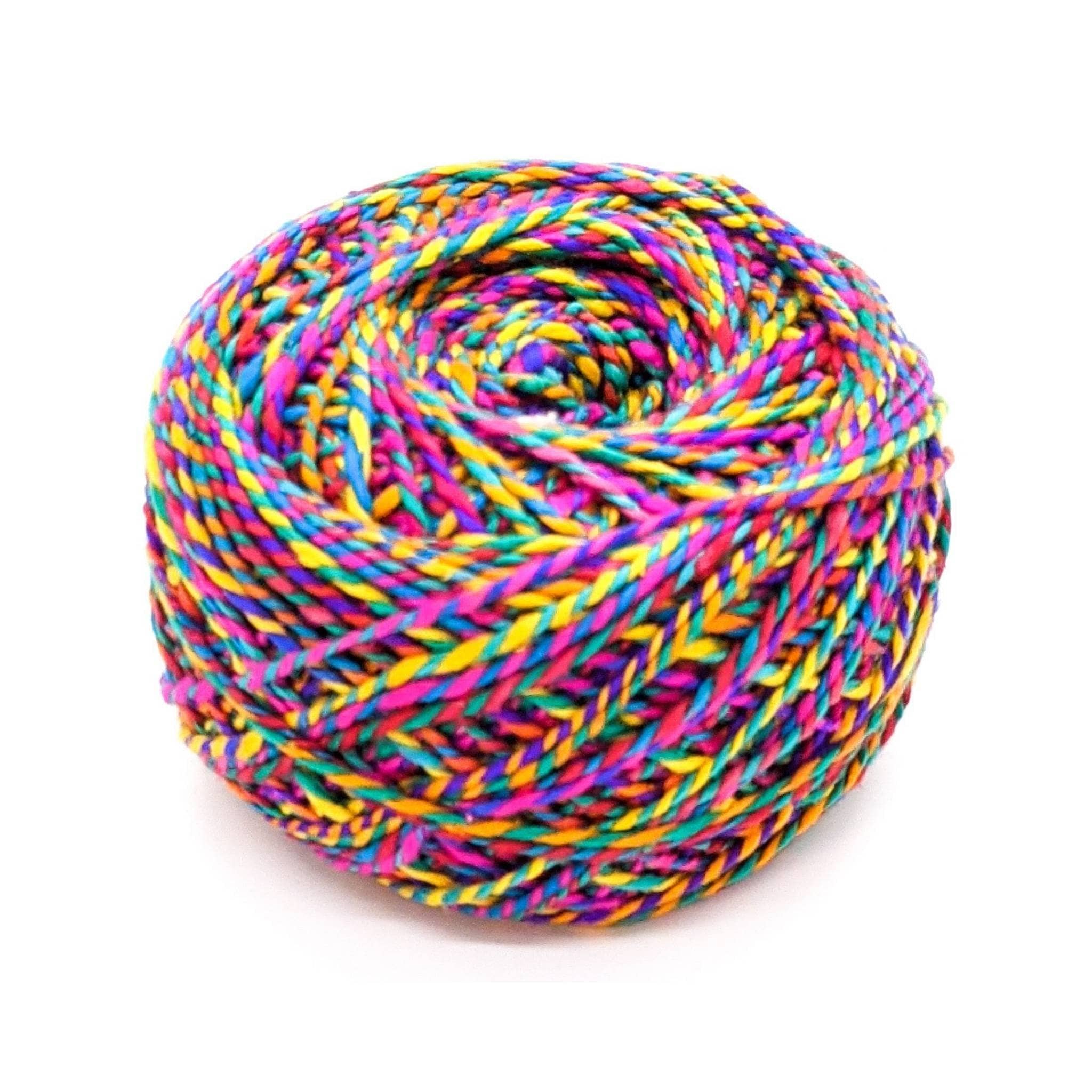 Darn Good Yarn Woven Tassel Lanyard Kit — Darn Good Yarn branding close-up