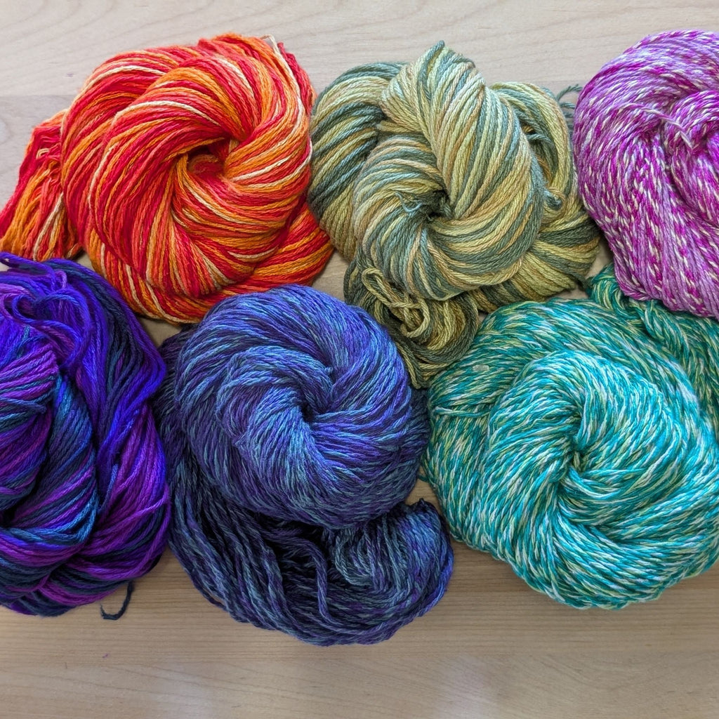 Darn Good Yarn Yarn of the Month Exclusive Colorways — construction detail